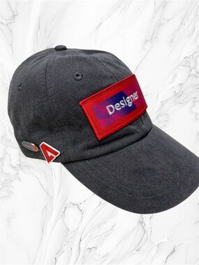 Adobe Designer Patch Gray Baseball Cap hat adjustable unisex